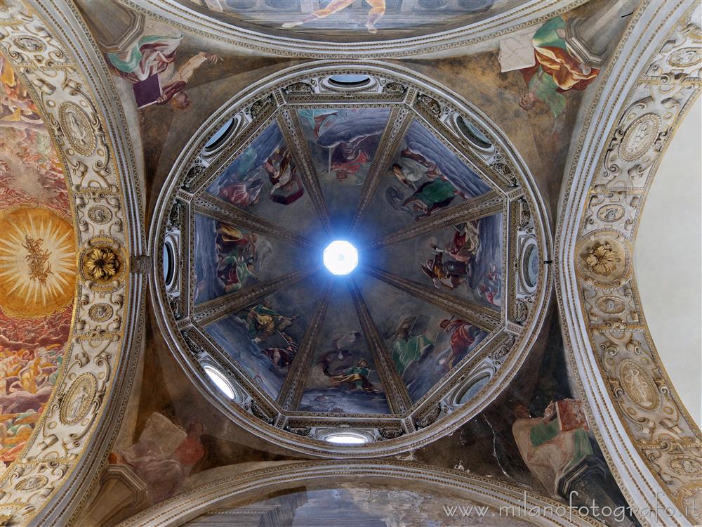 Milan (Italy) - Vault of the Foppa Chapel in the Basilica of San Marco